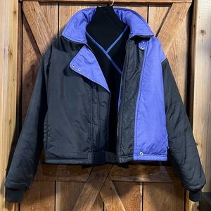 🎿BUNDLE SET Black/Purple Vintage 80s SERAC Ski Jacket/Wool Sweater Lot Bundled